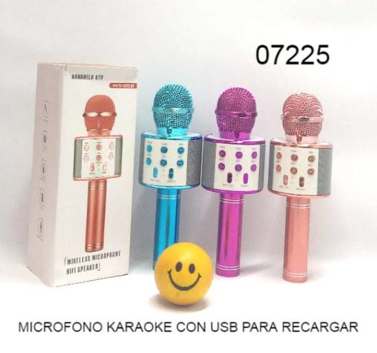 Imagen de MICROFONO KARAOKE RECARGABLE 6.22C